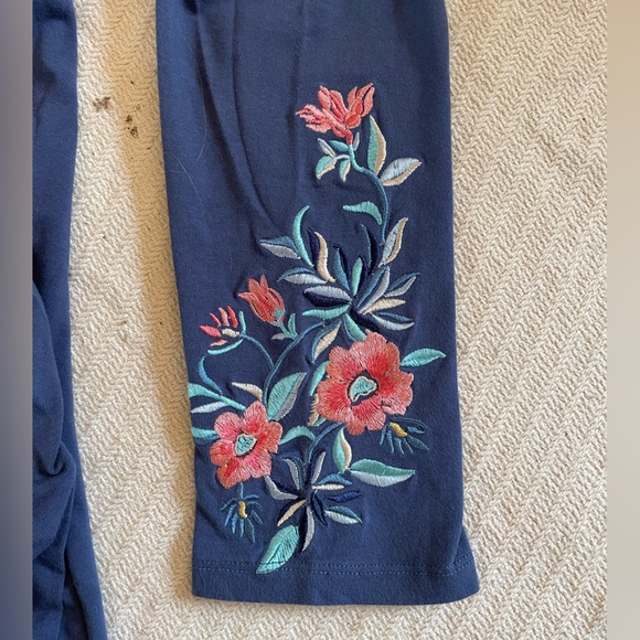 Blue embroidered leggings - Picture 5 of 6